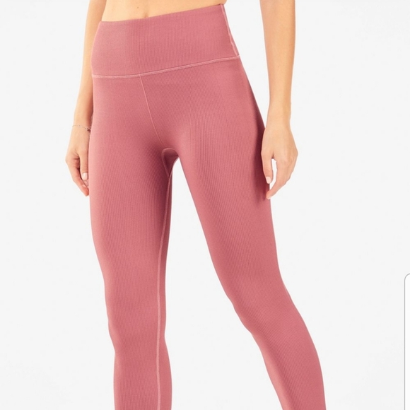 Fabletics High Waisted Seamless Rib Leggings - Picture 3 of 8